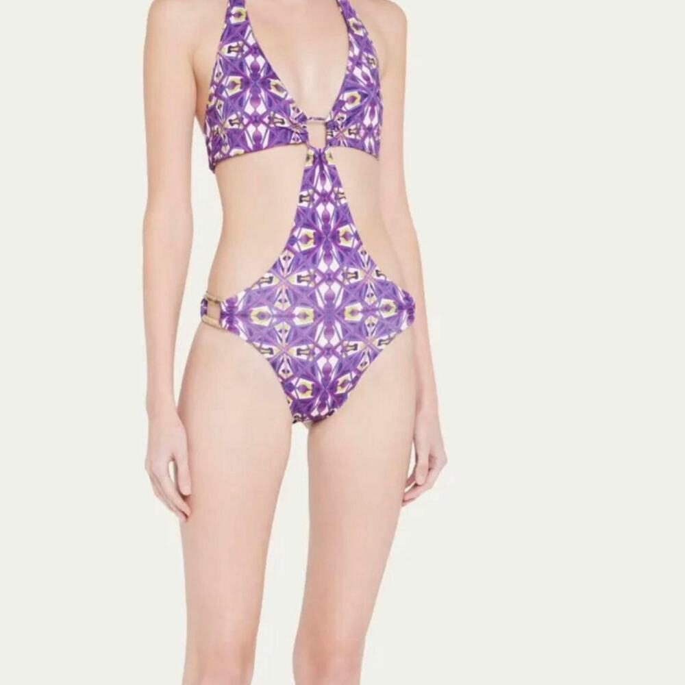 Purple terrafrasi halter bikini